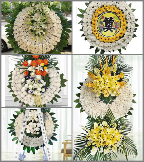 山西晋中灵石县王禹乡红花掌村花圈速递
