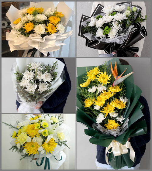 山西晋中灵石县王禹乡红花掌村白事花束代送